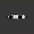 Futuristic White Black Modern Motorcycle With Streamlined Design And eLT Logo