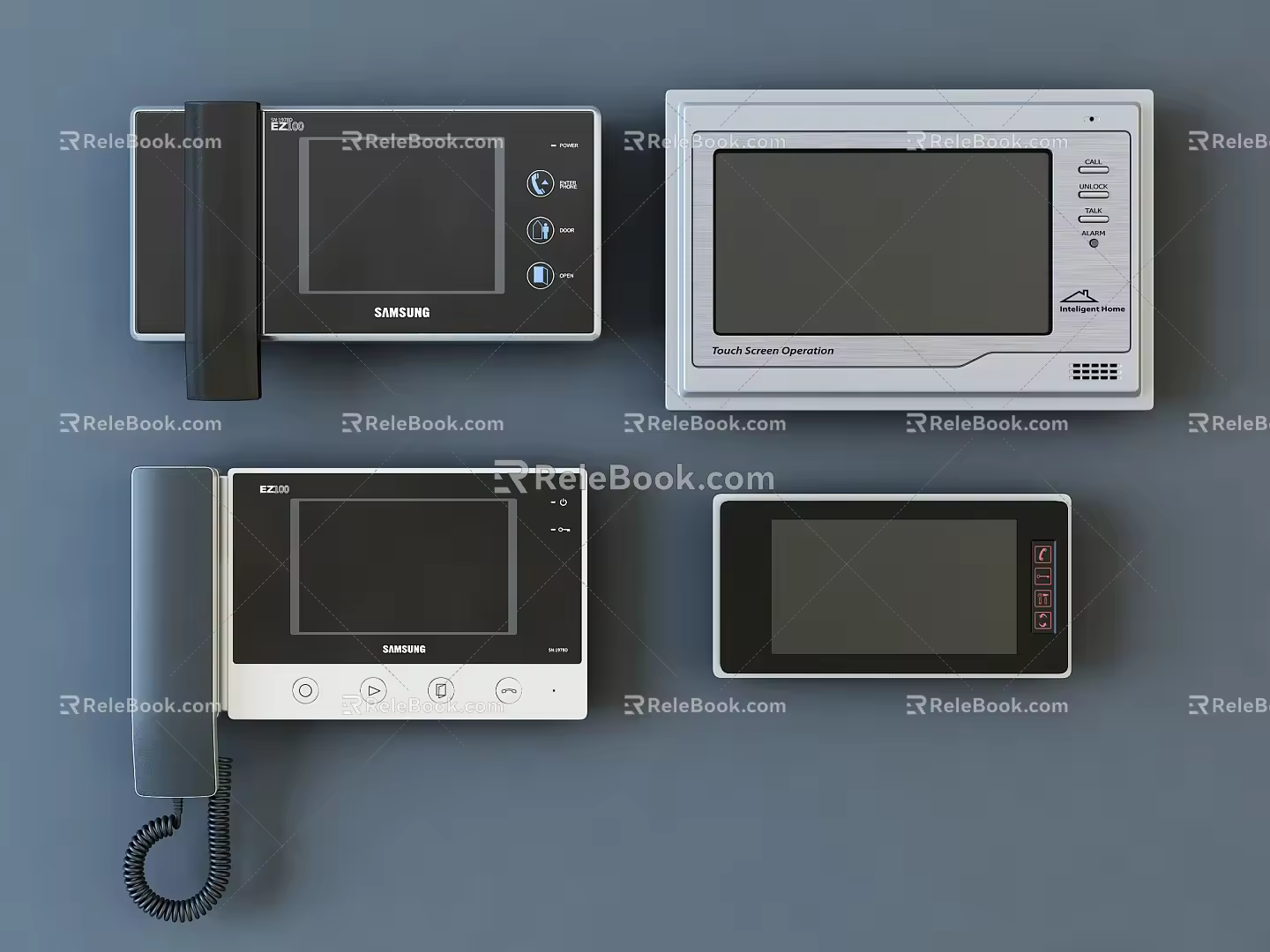 Modern visual doorbell access control 3d model