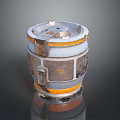 Booster sci-fi switch flame booster aircraft engine switch electronic switch power switch 3d model