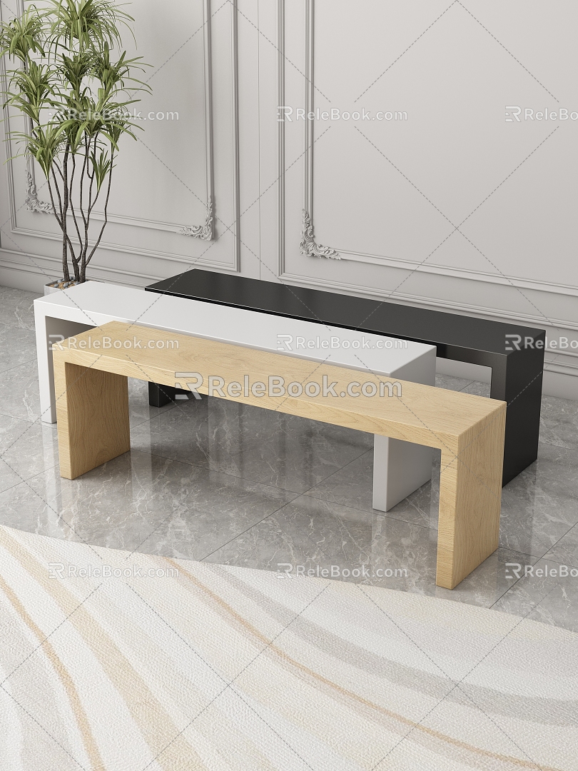 Modern Bench Bench 3d model