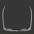 Black Sunglasses With Dark Frame Tinted Lenses And Reflective Surface On Gray Background