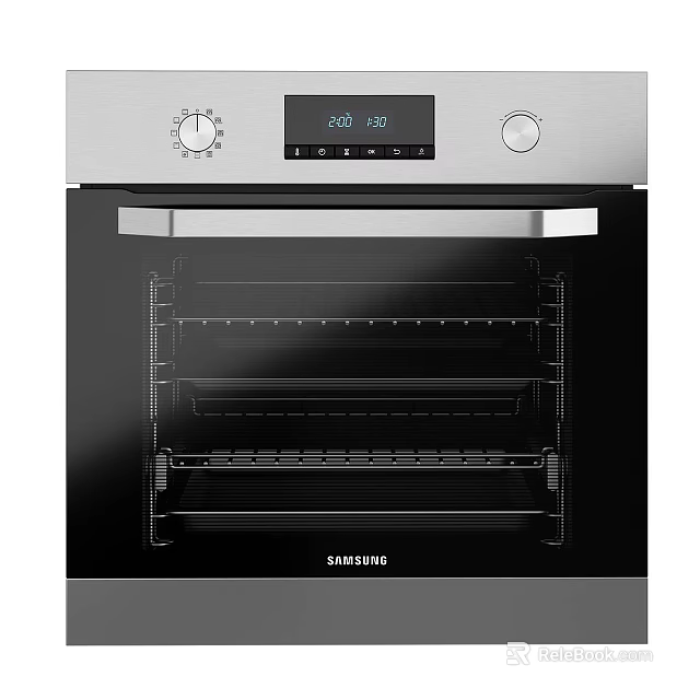 Samsung Kitchen Oven With Digital Display Temperature Control And Interior Racks 3d model 