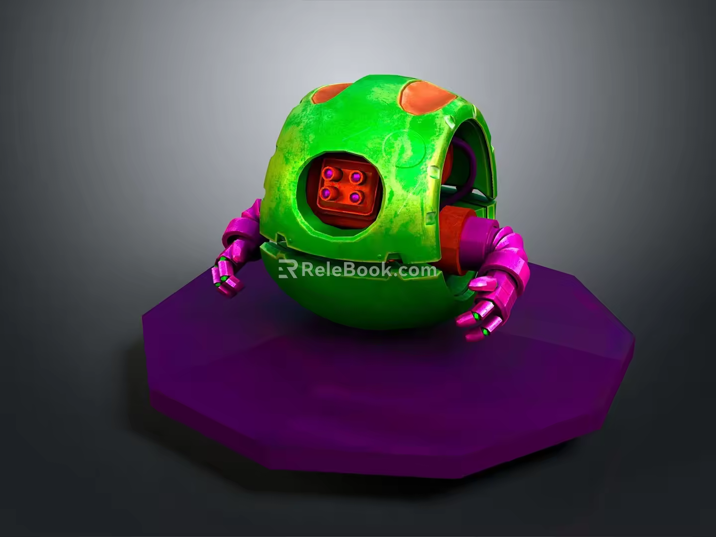 Robot Assistant Small Robot Butler Robot Butler Figure Game Figure 3d model