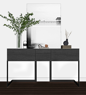 Modern Side Cabinet 3d model