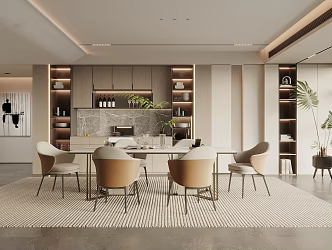 Modern Restaurant 3d model