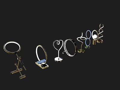 Unique Shaped Table Lamps Collection With Various Creative Designs For Modern Home Decor 3d model