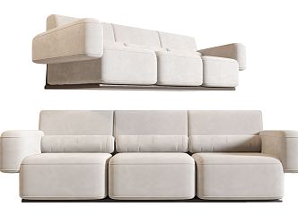 Modern Poliform three-seat sofa 3d model