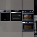 Modern Built in Kitchen Appliances with Sleek Cabinet Design and Integrated Ovens