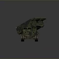 Armored Military Camouflage Tank With Tracked Chassis And Missile Launcher System