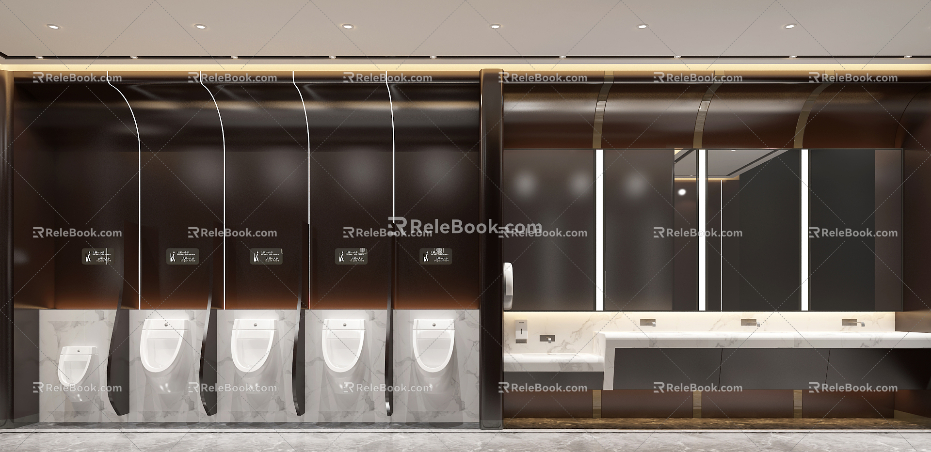 Airport Toilet Modern Toilet 3d model