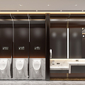 Airport Toilet Modern Toilet 3d model