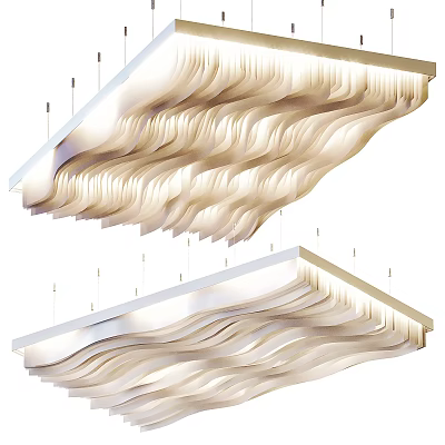 Modern chandelier 3d model