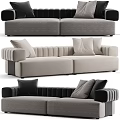 Modern Stylish Two Seater Sofa Design With Plush Cushions And Tufted Armrests In Neutral Tones