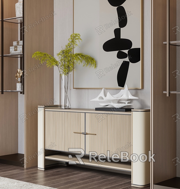 Modern Entrance Cabinet Decorative Cabinet model