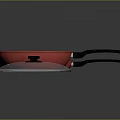 Pot Flat Pan Flat Frying Pan Milk Pan Cooking Pan Cooking Pot Cookware Kitchen Items Kitchen Supplies 3d model