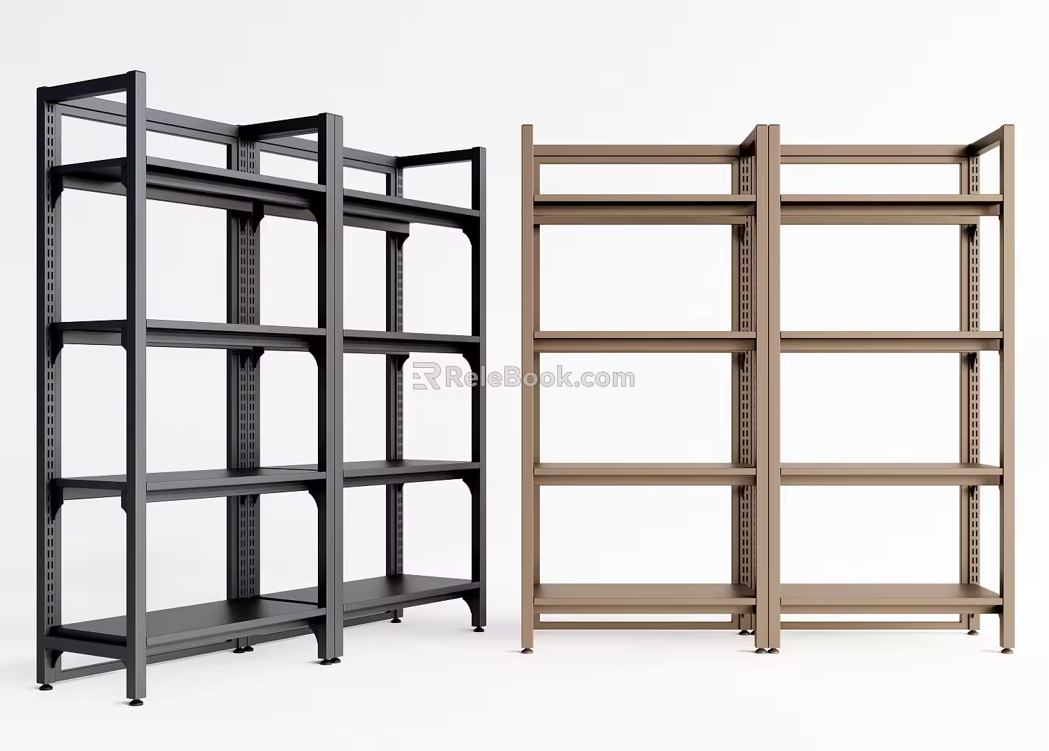 Modern shelf supermarket display rack 3d model