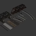 Railway package 3d model