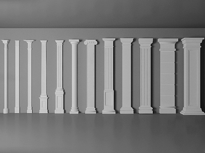 European Roman Column 3d model