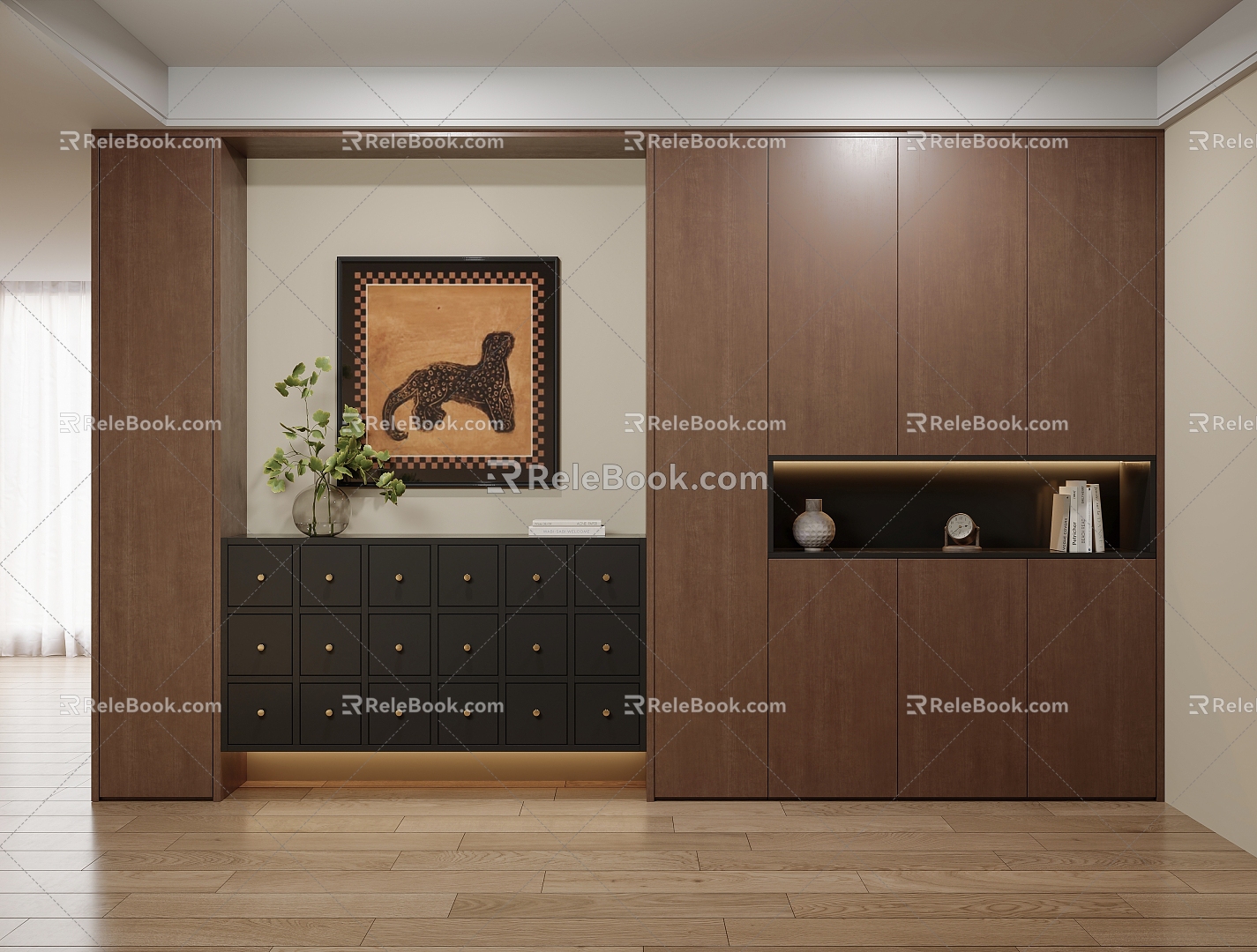 Shoe Cabinet Entrance Cabinet 3d model