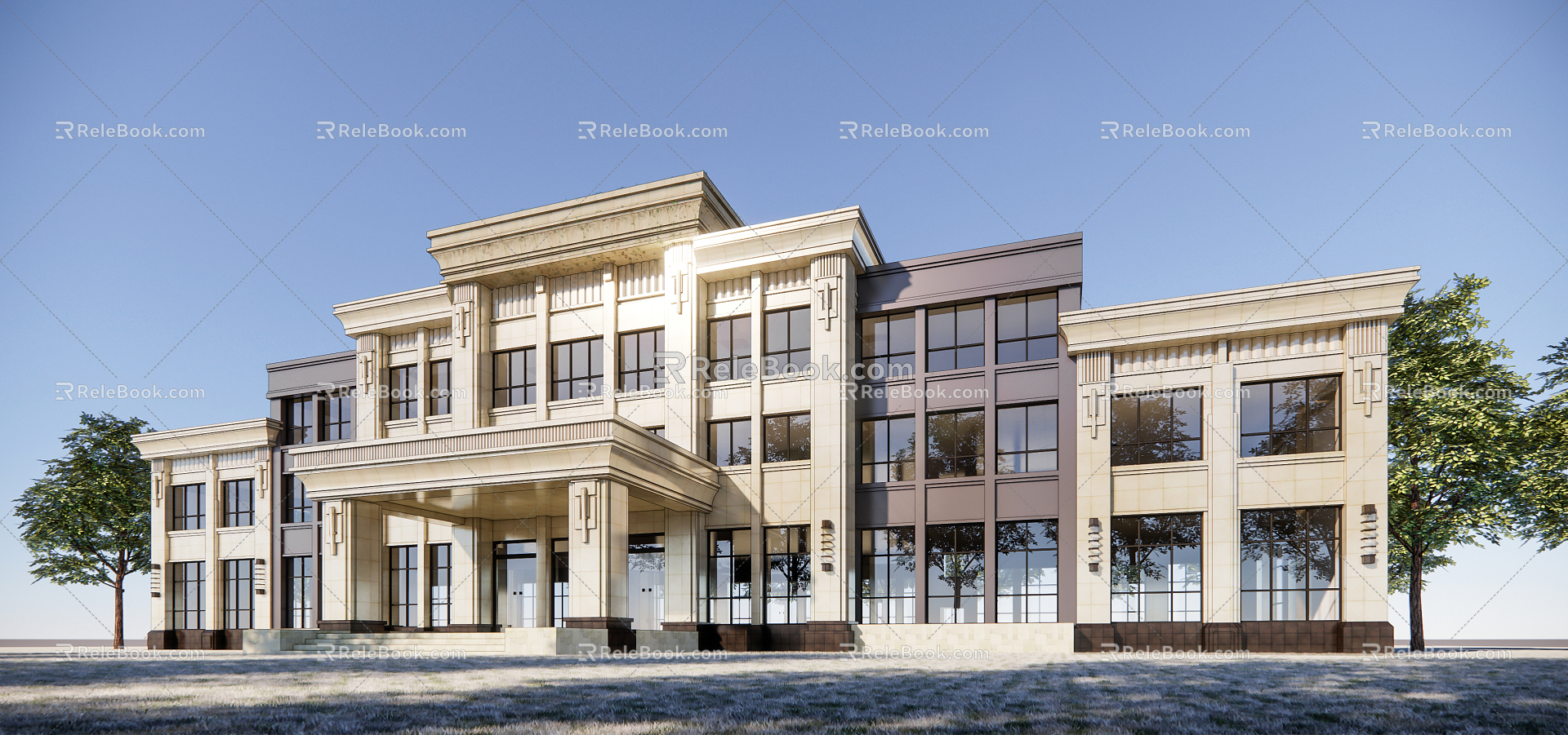 Jianou Sales Office Building Classical Sales Office Building 3d model