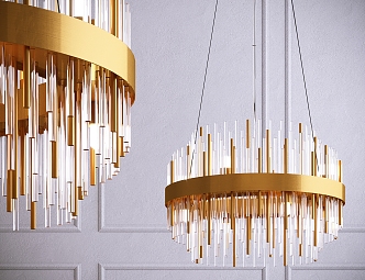 Light Luxury Chandelier Crystal Chandelier 3d model