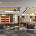 Traditional Style Jewelry Store Interior With Displays And Furniture