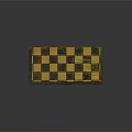 Decorative Ornament Set With Wooden Box Checkerboard Pattern Classic Tabletop Decor Design 3d model