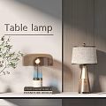 Stylish Modern Table Lamps With Glass And Fabric Shades For Home Interior