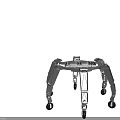 Spider Like Industrial Equipment With Metal Frame Multiple Legs And Mobile Wheels