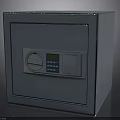 Heavy Duty Secure Metal Safe With Textured Surface And Digital Keypad Lock