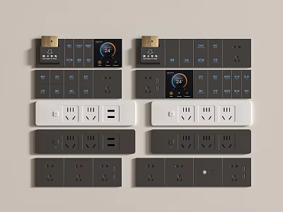 Switch Hotel Switch Hotel Switch Guest Room Switch Intelligent Switch conjoined switch 3d model