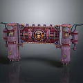 Rustic Wooden And Stone Decorative Archway With Vintage Mechanical Details And Pillars