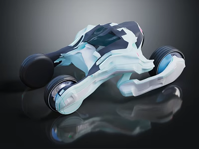 Futuristic Space Exploration Rover with Advanced Wheels for Lunar Surface Missions 3d model