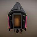 Modern Purple Pink Passenger Train With Stylish Windows And Exterior Design