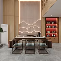 Specialty Store Interior With Wooden Counter And Shelves Displaying Various Products