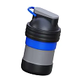 Sports Shaker Bottle With Blue Accent And Mixing Function For Fitness Workouts