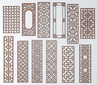 Chinese ancient pattern 3d model