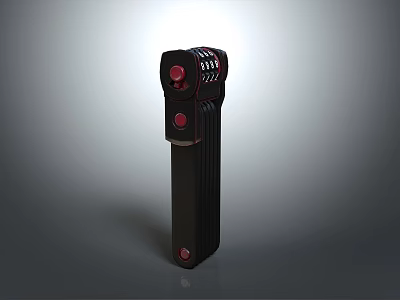 Practical Black Handheld Hardware Tool with Red Control Buttons and Ventilation Slots Design 3d model