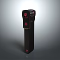 Practical Black Handheld Hardware Tool with Red Control Buttons and Ventilation Slots Design