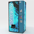 WAVAWAY Commercial Vending Machine Blue Exterior With Colorful Control Panel And Buttons