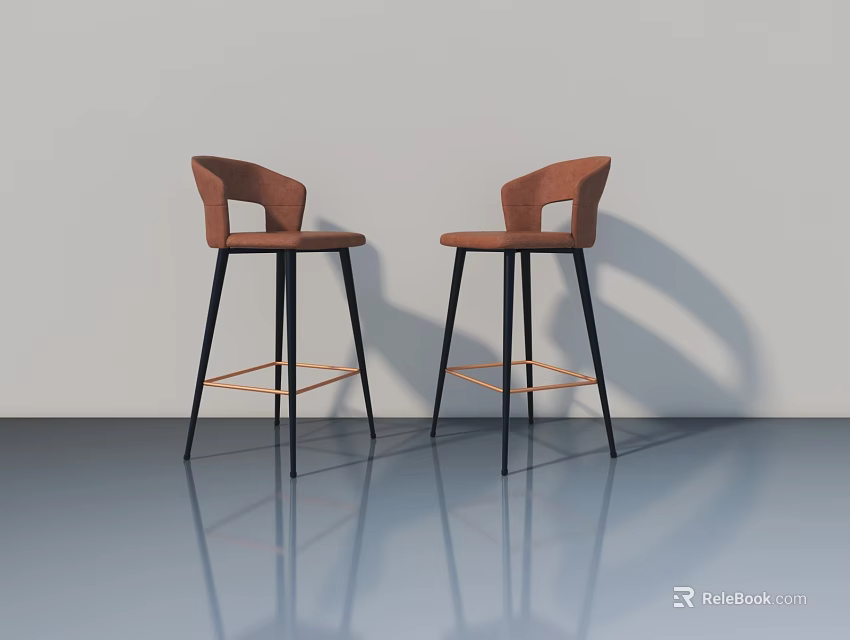 Modern Swing Door Design With Smooth Surface For Home Interior Decoration 3d model