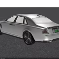 Luxury White And Black Sedan With Large Grille Black Wheels And Beige Seats