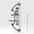 Modern Compound Bow With Arrows As Sports Equipment For Archery Practice