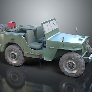 Bulletproof Car Armed Jeep Armed Car Armed Bulletproof Car Military Jeep Off-road Jeep Humvee 3d model