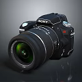 Sony Professional Digital Camera With Large Lens And Black Body Design