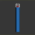 Blue Cylindrical Object With Silver Red Top And Yellow LIFT Logo