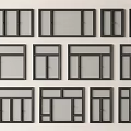 Windows casement windows doors and windows floor-to-ceiling windows bay windows balcony windows 3d model