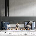 Modern Casual Sofa Combination Single Sofa 3d model