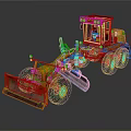 Yellow Bulldozer With Front Blade Large Tires Enclosed Cab And Industrial Design