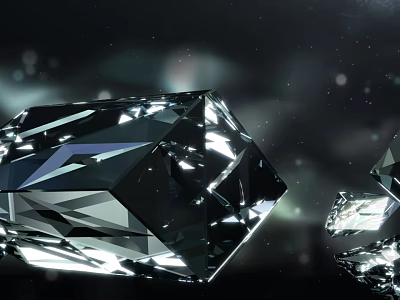 Modern Crystal Stone Large Diamond Gem Crystal Stone 3d model